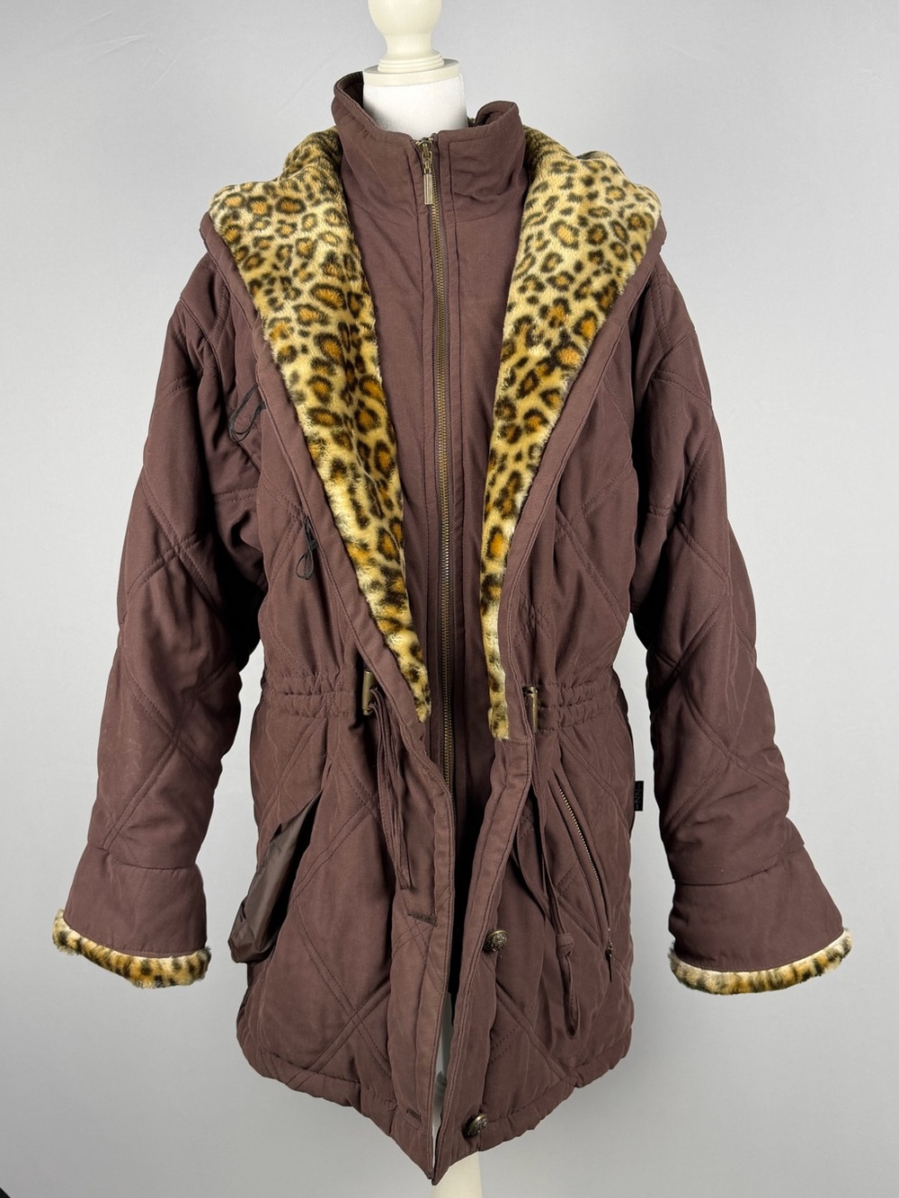 Leopard print Women's winter Jacket